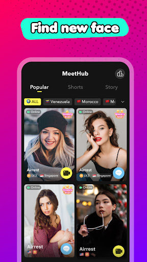 MeetHub Live video chat vip apk free downloadͼƬ1