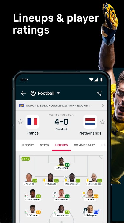 Flashscore live scores & news app for android download   5.14.4 screenshot 4