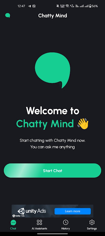 Chatty Mind Ai Chat Bot app download for android  1.0.1 screenshot 1