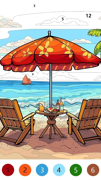 Beach Color Paint By Number apk download for android  1.0.2 screenshot 3
