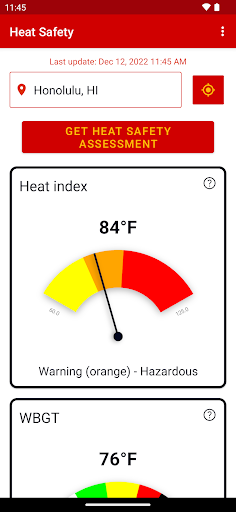 Heat Safety Heat Index & WBGT app free download for android  1.8.1 screenshot 3