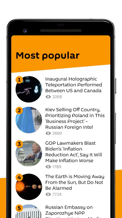 Sputnik News app for android download   6.5 screenshot 1