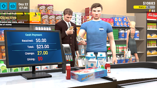 Manage Supermarket Simulator Mod Apk 1.21 Unlimited Money  1.21 screenshot 3