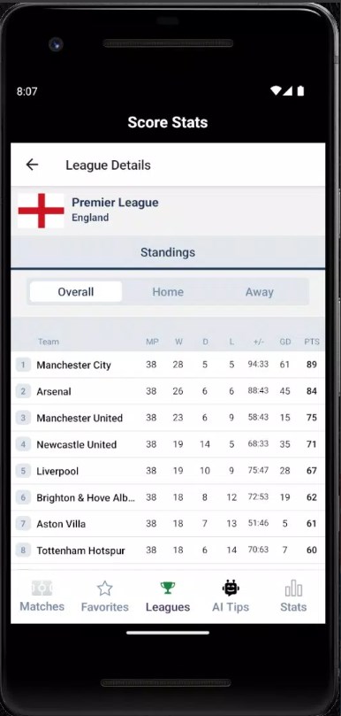 ScoreStats Live Scores Apk Latest Version  1.16 screenshot 1