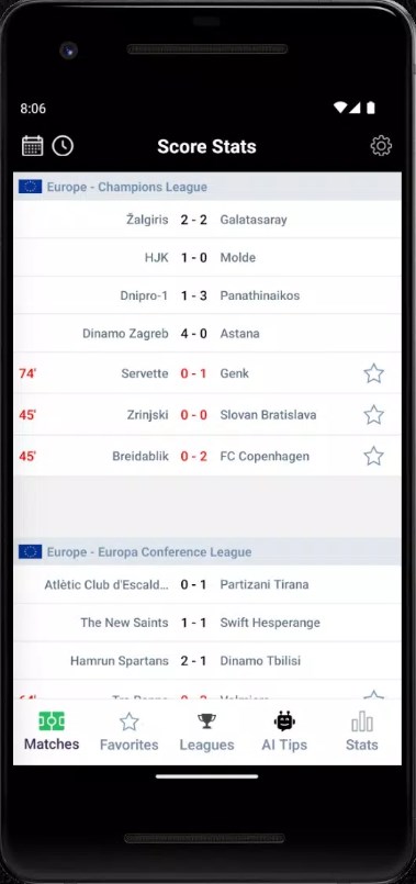 ScoreStats Live Scores Apk Latest Version  1.16 screenshot 4