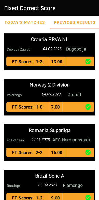 Fixed Correct score Tips Apk Latest Version  1.6 screenshot 3