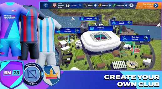 Football Manager 2025 Mod Apk Unlocked Everything  0.1.1 screenshot 2