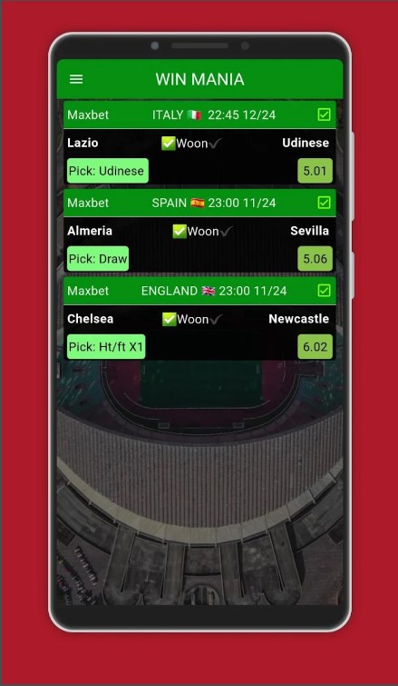 Win Mania Vip Odds Apk Download for Android  1.0.0 screenshot 1