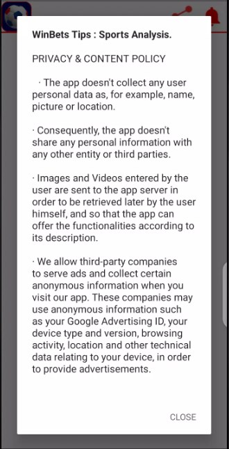 WinBets Tips Sports Analysis Latest Version  2.1.17 screenshot 1