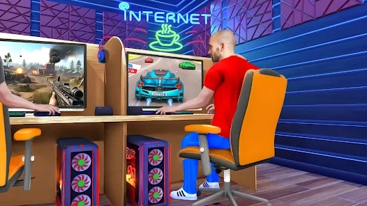 Internet Cafe Shop Simulator Apk Download for Android  1.1 screenshot 1