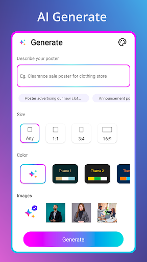 Poster maker AI Graphic design mod apk premium unlocked  2.1 screenshot 2