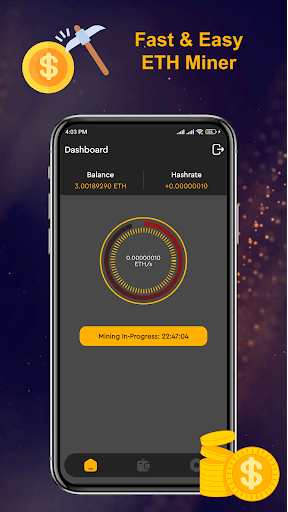 ETH Cloud Miner Fast Mining app free download for android  1.1.4 screenshot 1
