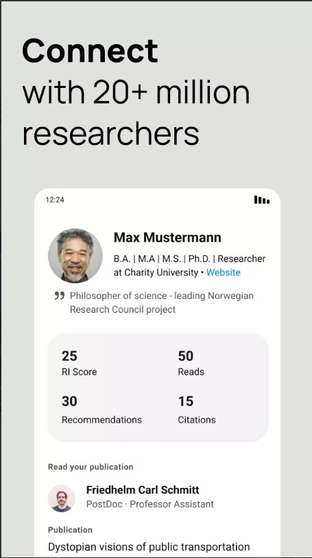 ResearchGate App for Android Download  1.1.34 screenshot 1