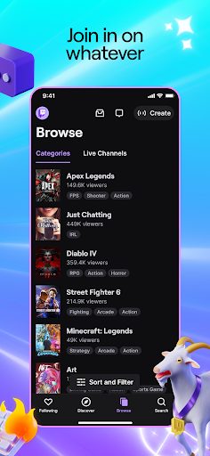 Twitch apk 20.4.0 download latest version  20.4.0_BETA screenshot 1