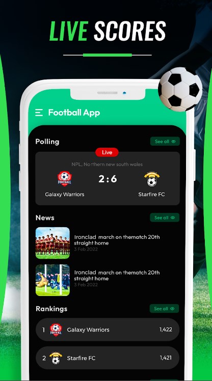 Live football Live Soccer Apk Latest Version  1.67 screenshot 4