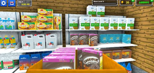 Pixel Supermarket Simulator Apk Download for Android  1.0.0 screenshot 1