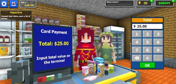 Pixel Supermarket Simulator Apk Download for Android  1.0.0 screenshot 4