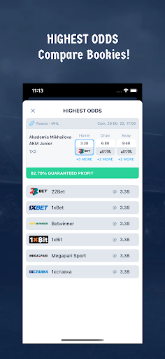 Sure Bets Arbitrage Bet Finder app download for android  2.3 screenshot 1