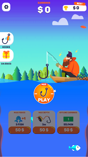 Tiny Fishing Mod Apk Unlimited Money  1.4 screenshot 4