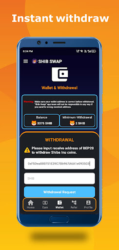 Shib Swap Shiba Inu Miner App Download for Android  1.1.2 screenshot 1