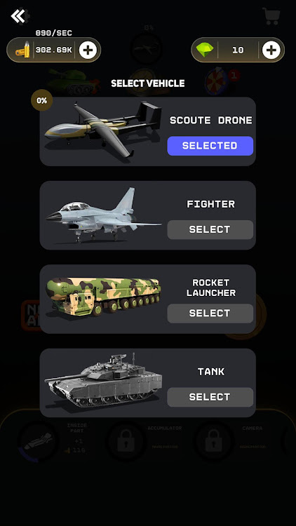 Idle Military Vehicle Builder Apk Download for Android   v1.0 screenshot 4