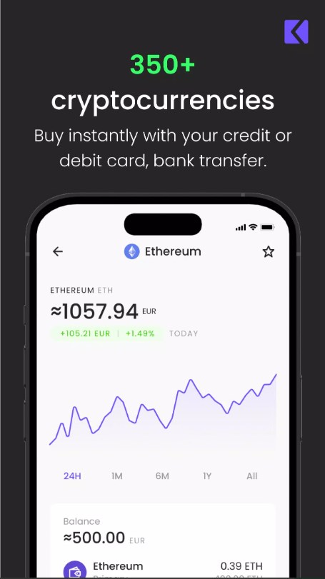 Kriptomat Buy & Store Crypto App for Android Download  5.3.0 screenshot 3