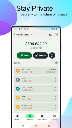 Bitcoin Wallet & Crypto Market app download latest version  0.2.4 screenshot 2