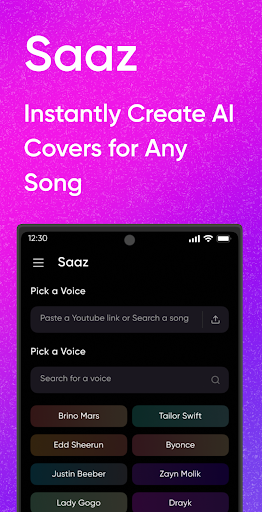 Saaz AI Covers and Songs Mod Apk Premium Unlocked  1.0.8 screenshot 4