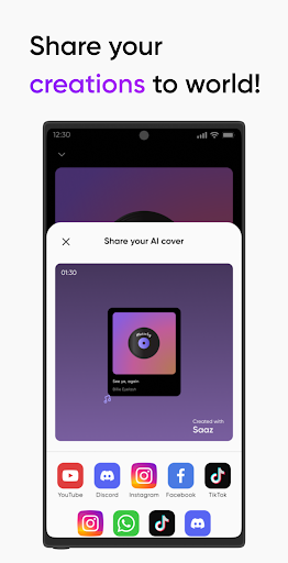 Saaz AI Covers and Songs Mod Apk Premium Unlocked  1.0.8 screenshot 1