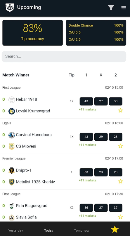 Win Wizard Football Tips Apk Free Download Latest Version  3.2.2 screenshot 3