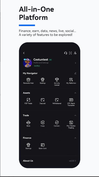 Gate.io Trading Apk Latest Version  6.13.2 screenshot 1