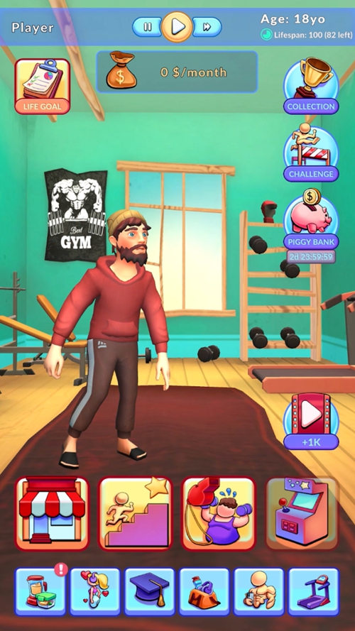 Idle Gym Billionaire mod apk latest version  0.1.0 screenshot 4