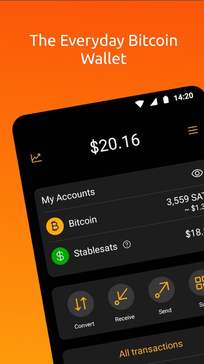 Blink Bitcoin Wallet App for Android Download  6.1.0 screenshot 1