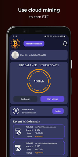 Bitcoin Cloud Miner apk free download for android  1.0 screenshot 2