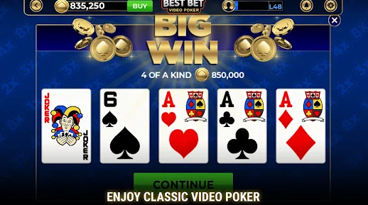 Best Bet Video Poker Apk Download Latest Version  5.2.0 screenshot 1