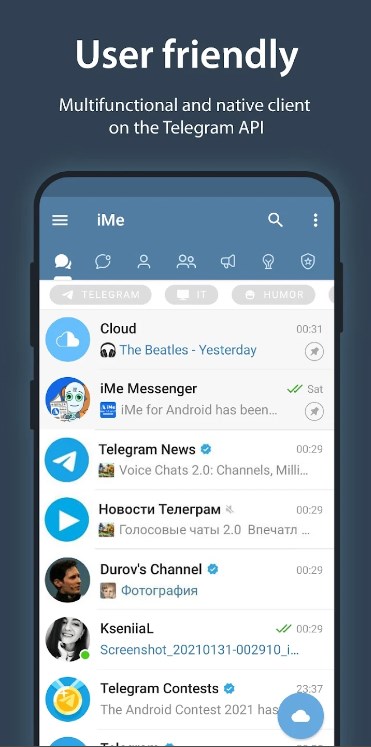 iMe Messenger & Crypto Wallet  1.8.0 screenshot 4