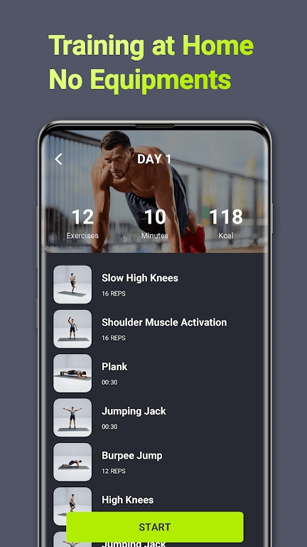 HIIT Workout for Men Lite app download for android  1.0.0 screenshot 1