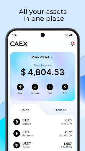 CAEX Crypto Wallet App Download for Android  1.0.3 screenshot 3