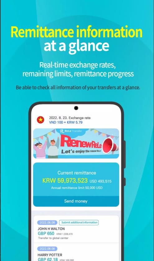 ReLe Transfer Remittance apk download for android  2.4.4 screenshot 3