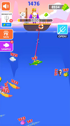 Dreamy Fishing Harpoon Shooter Mod Apk Unlimited MoneyͼƬ1