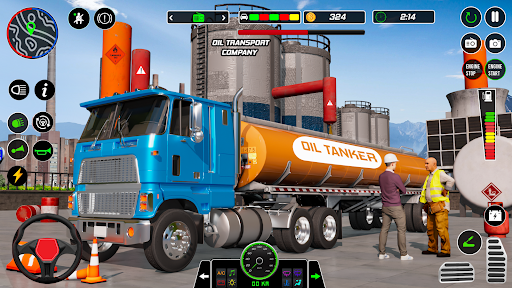 US Oil Tanker Cargo Truck Sim mod apk unlimited money  1.4 screenshot 2