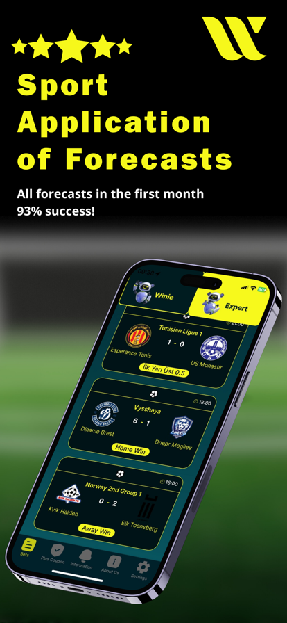 Winie Football Betting Tips App Free Download  1.3.5 screenshot 3