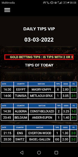 BETTING TIPS VIP GOLD TICKETS free apk latest versionͼƬ1