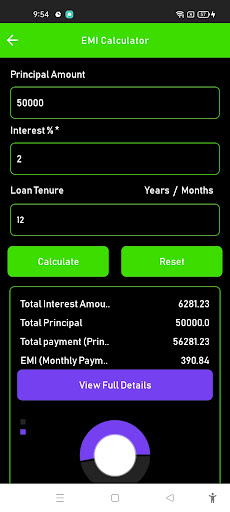 LoanTap EMI Calculator app download for android  1.0 screenshot 3