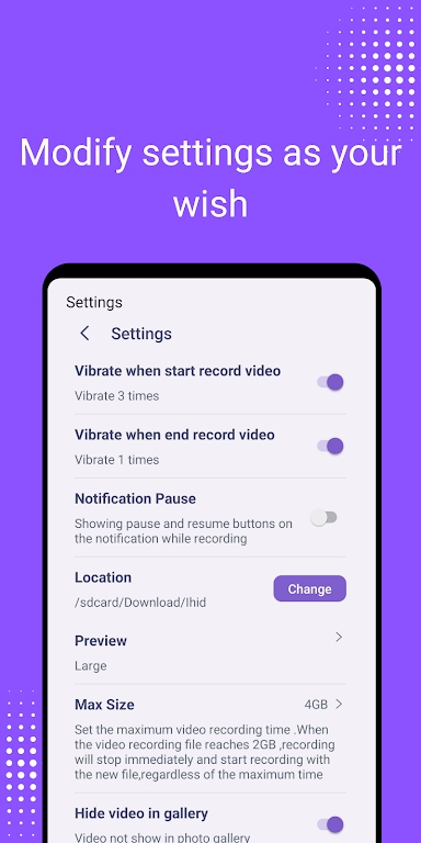 iHID Background Video Recorder app download for android  1.0.1 screenshot 4