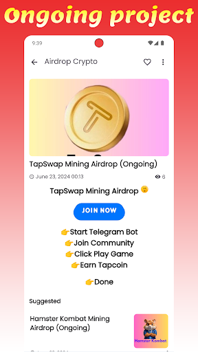 Airdrop Crypto Earn Token App Download for Android  1.0 screenshot 2