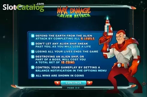 Max Damage and the Alien Attack Free Download for Android  1.0 screenshot 2