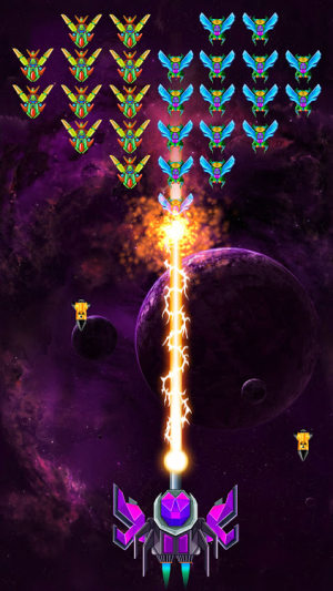 galaxy attack shooting game 58.7 mod apk unlimited everythingͼƬ1